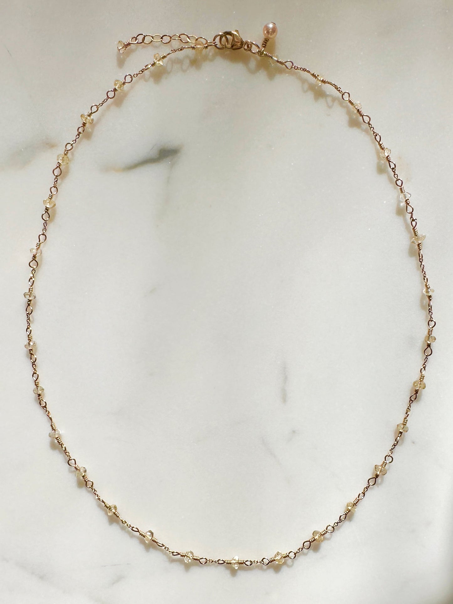 The Jacqueline Necklace in Citrine