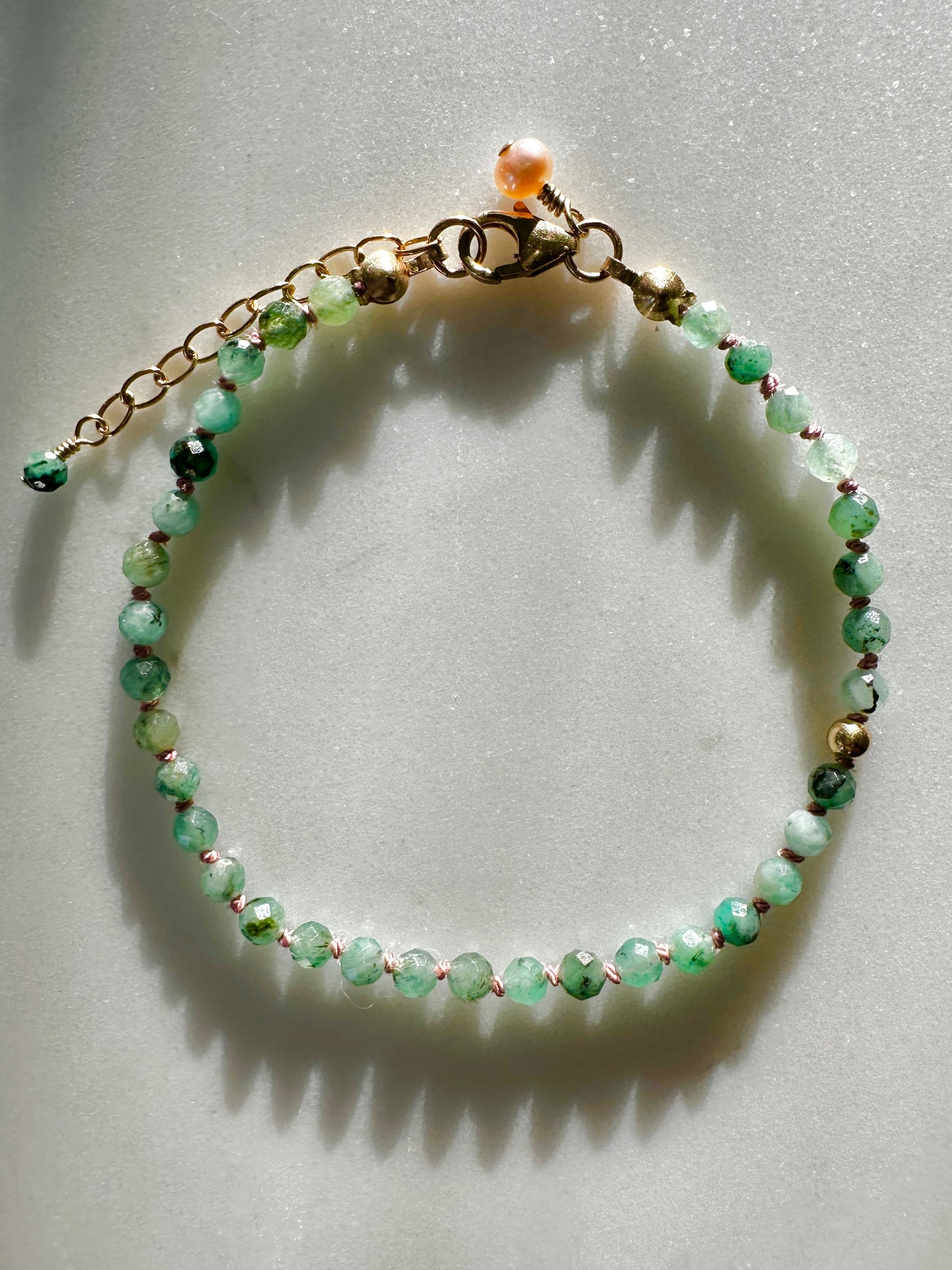 The Friendship Bracelet in Emerald