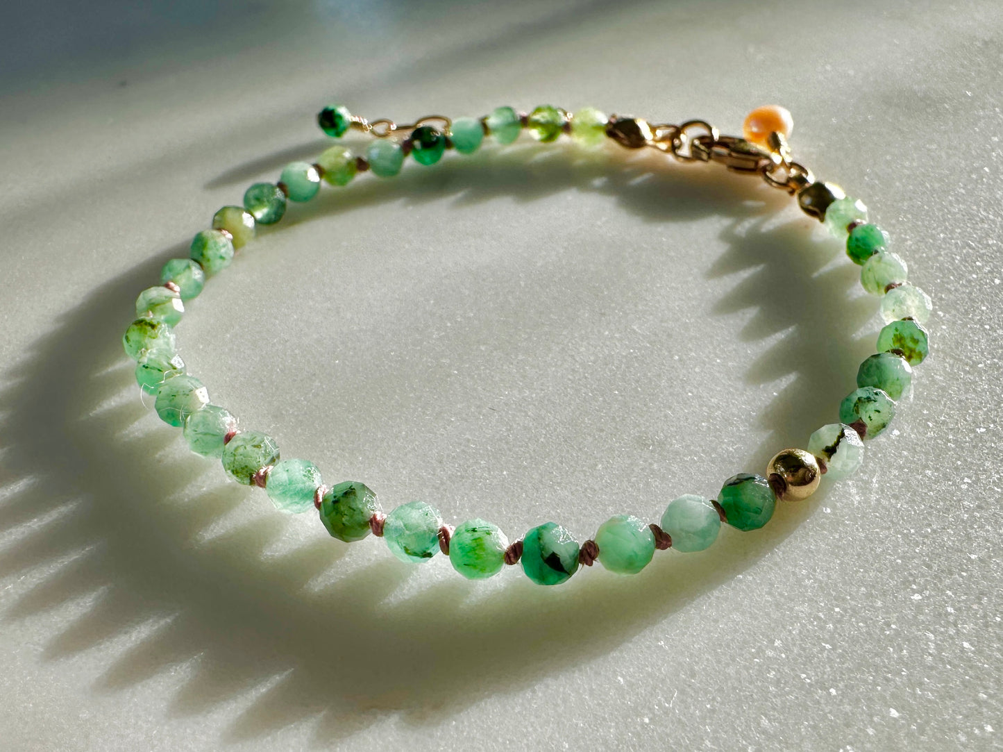 The Friendship Bracelet in Emerald