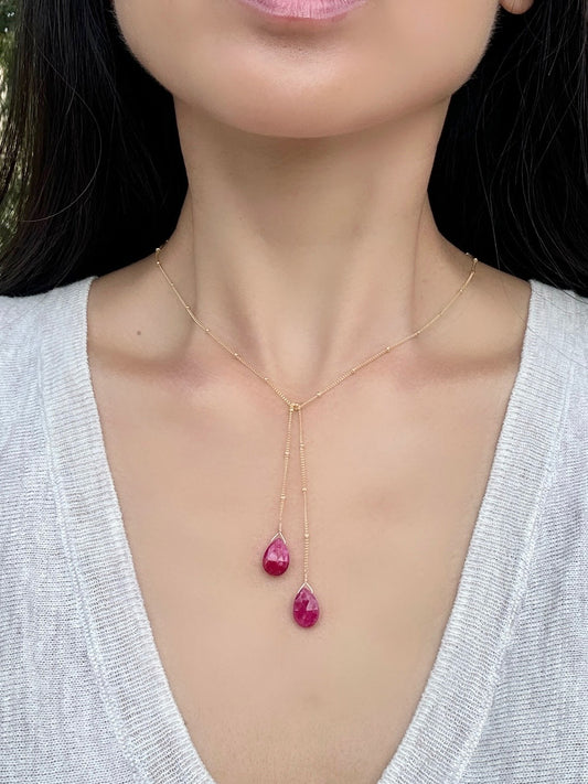 The Sylvia Lariat in Ruby