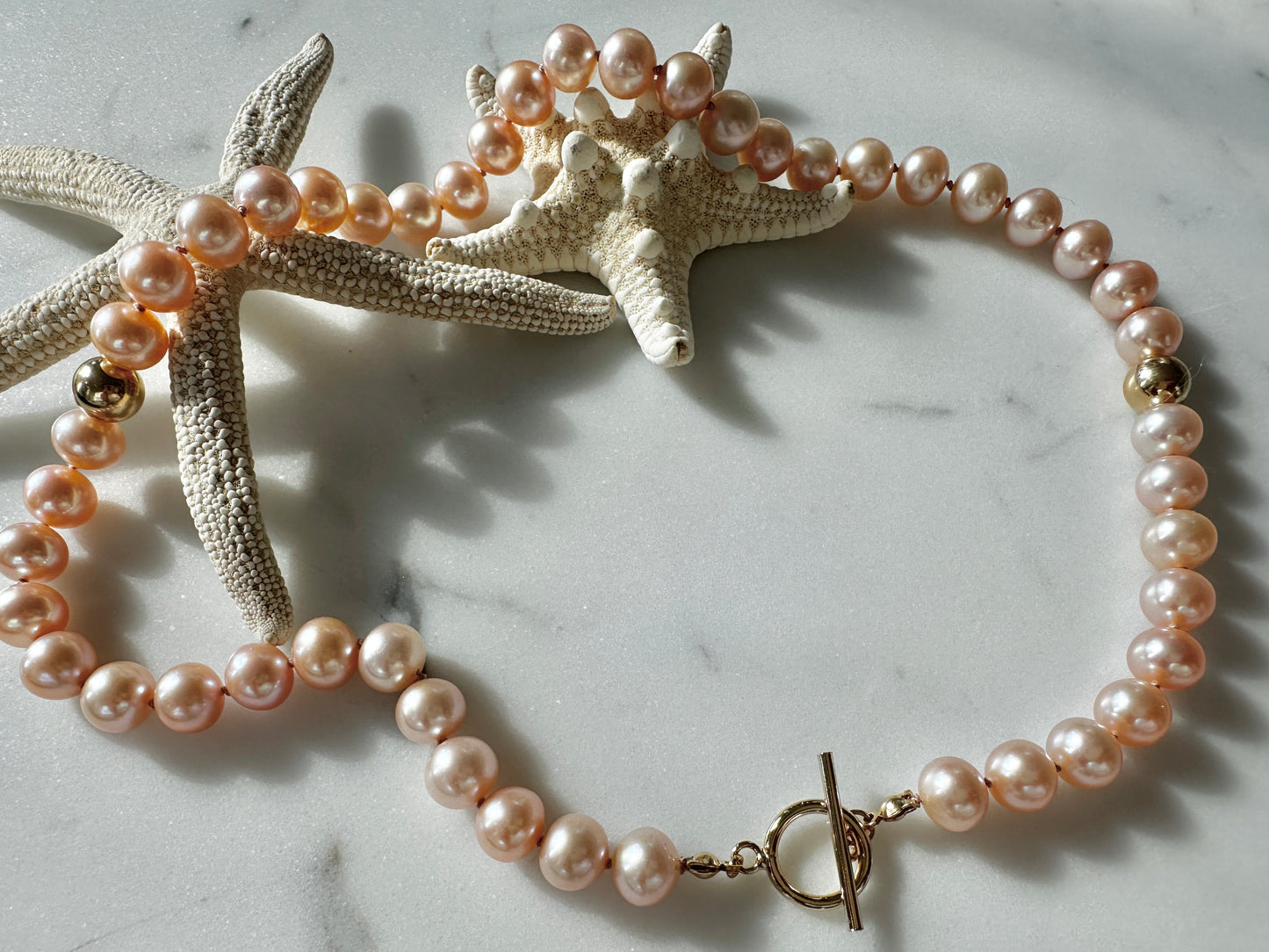 The Grace Necklace in Pink Pearl